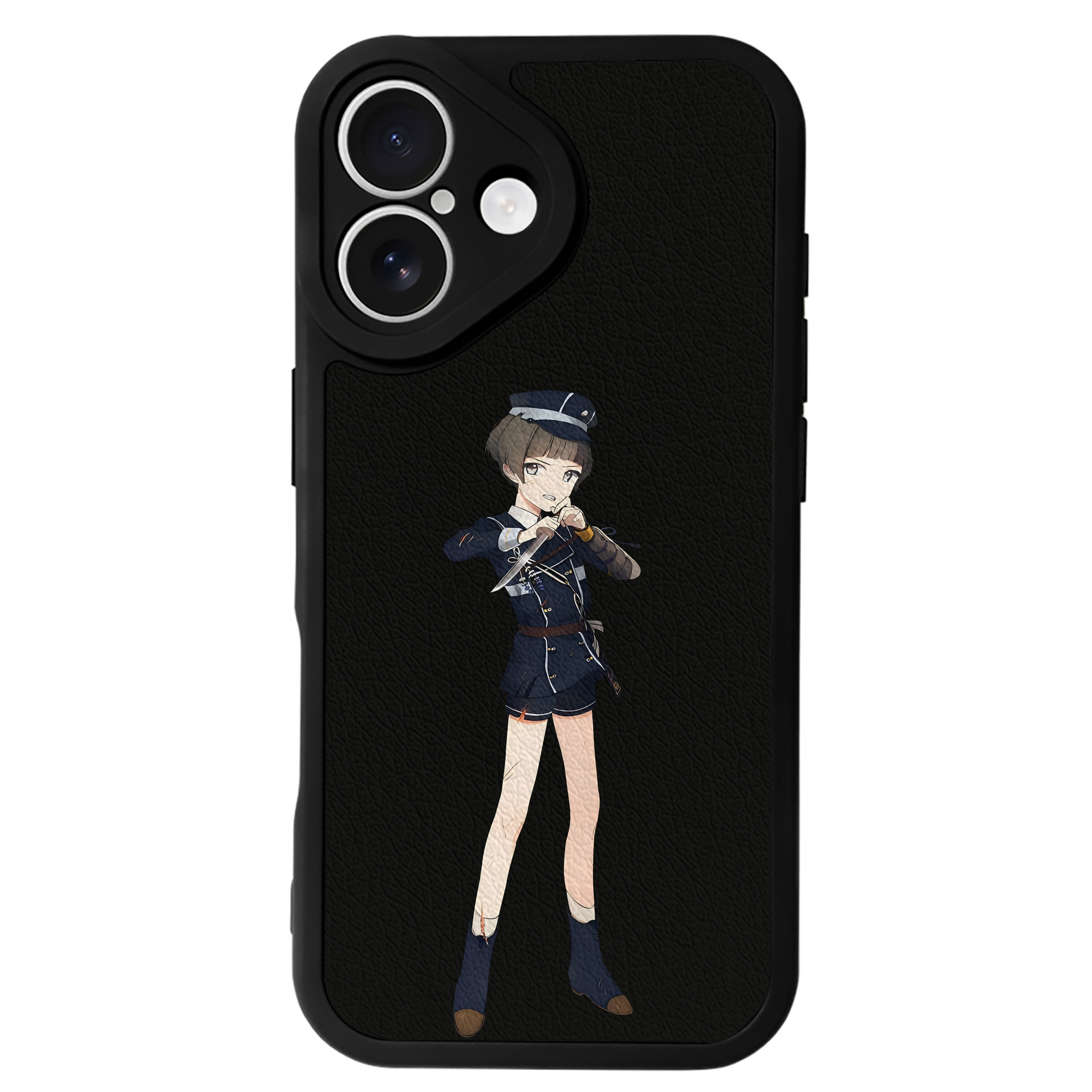 （画像用） 刀剣乱舞 Touken Ranbu 【iPhone 16シリーズ対応】シリコンスマホケース（レザー調） 材質：シリコン